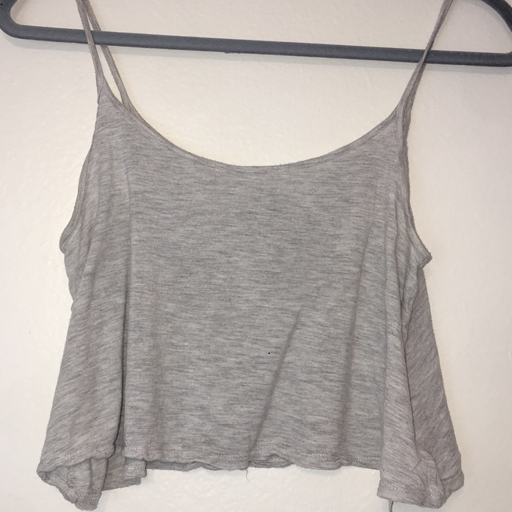 Grey crop top